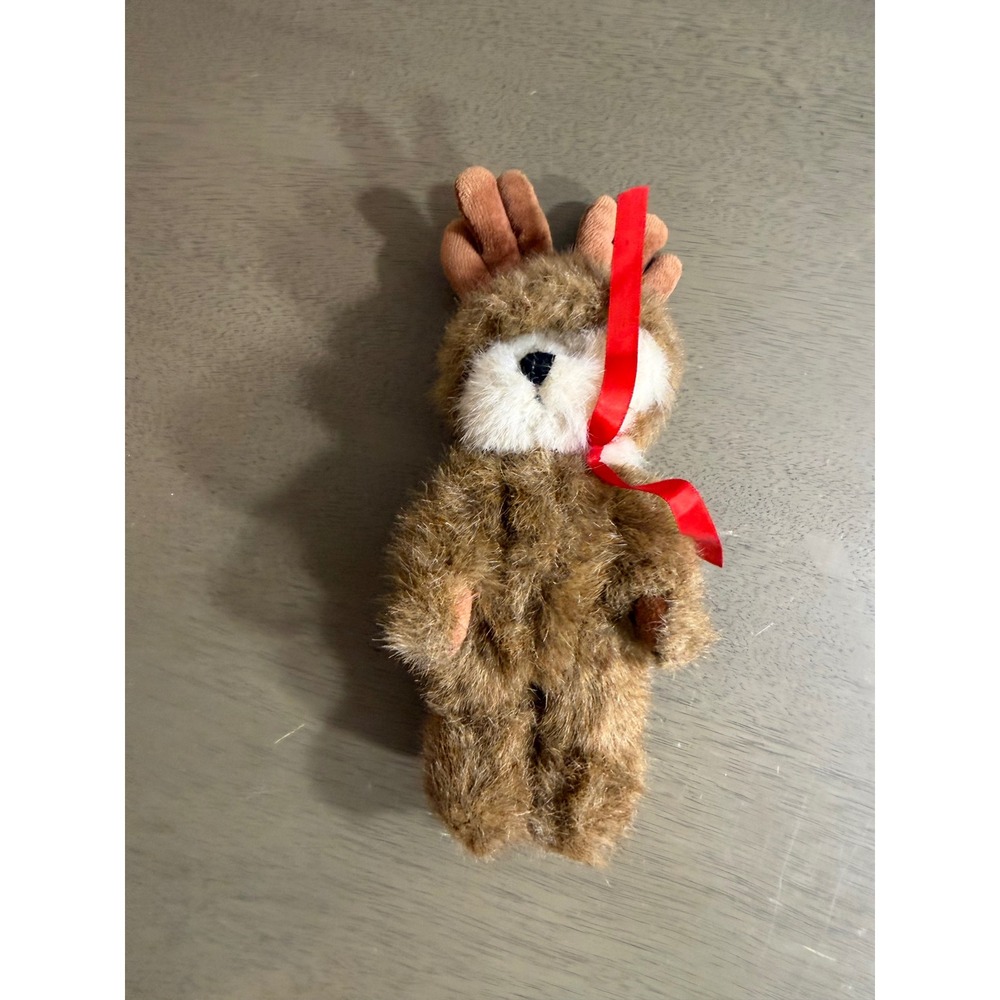 Boyds Collection Archive Series Reindeer Plush Brown Shaggy Holiday 8 Inch